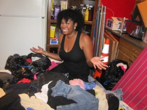 BCG Founder Jasmine Crowe Sorting Clothes