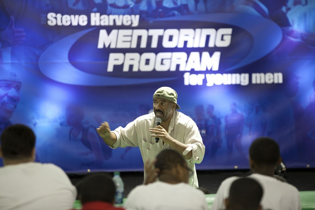 Award-winning entertainer Steve Harvey hosted 100 young men at Steve Harvey Mentoring Program for Young Men National Camp in Dallas this year!