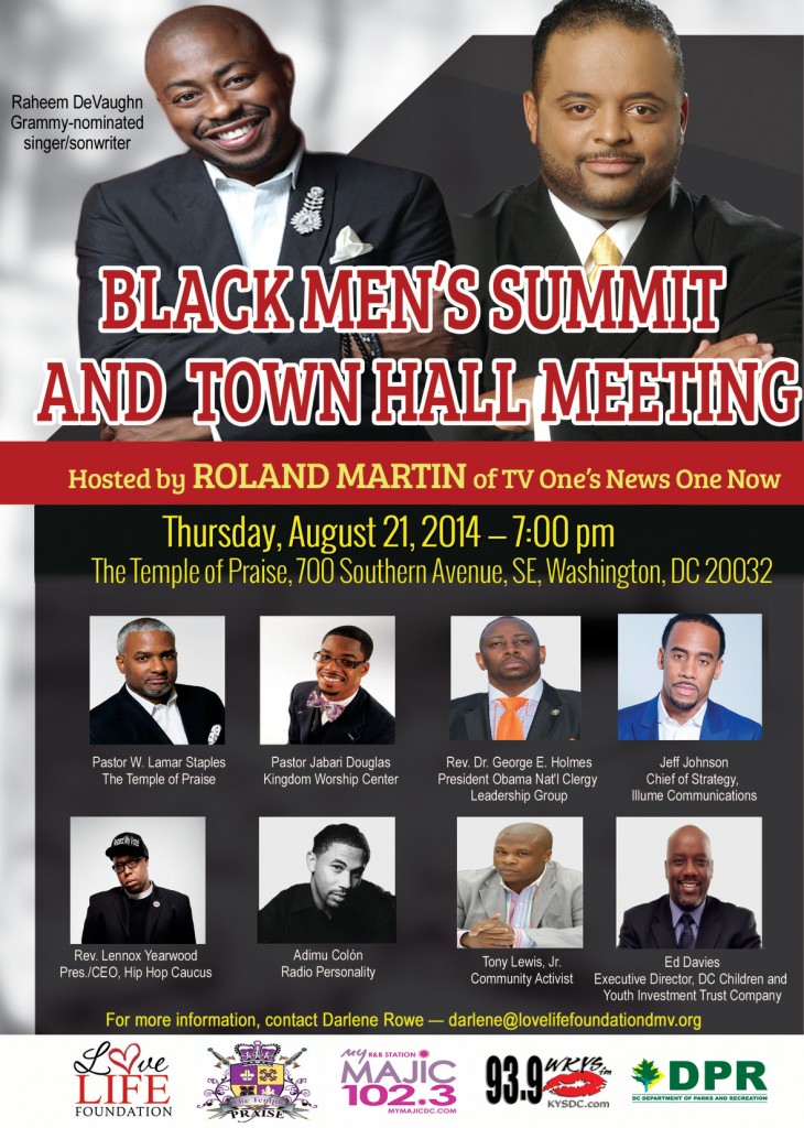 Raheem Devaughn & Jeff Johnson Join Key Influencers For An Important Discussion Regarding Black Men In America on Thursday, August 21, 2014