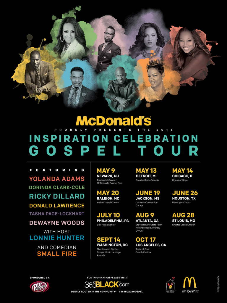 McDonald’s Inspiration Celebration Gospel Tour Returns with Donald