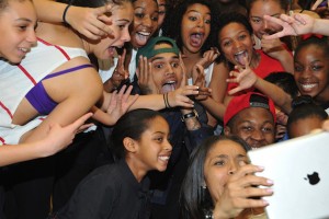 Chris Brown Visits Debbie Allen Dance Academy