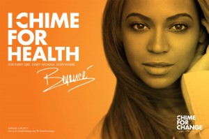 Beyonce' Supports Chime for Change