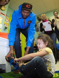 Kevin Durant an MVP at Giving Back