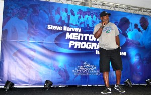 Award-winning entertainer Steve Harvey hosted 100 young men at Steve Harvey Mentoring Program for Young Men National Camp in Dallas this year!