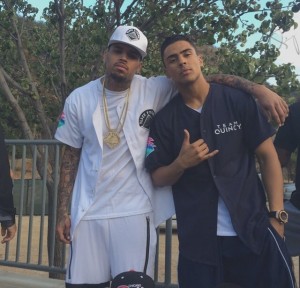 Chris Brown and Quincy Host Charity Event in California!